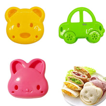 Load image into Gallery viewer, Sandwich Cutter Mini Cartoon Bear Squirrel Sea Dog Bread Knife Sandwhich Cutter Sealer for Kids Bento Lunch Baking Mold mould craft tool supplies DIY
