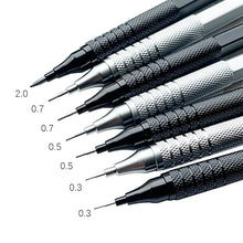 Load image into Gallery viewer, Mechanical Pencil 0.3 0.5 0.7 2.0mm Low Center of Gravity Metal Drawing Special Pencil Office School Writing Art Supplies craft tool 003mm 005mm 007mm 2mm
