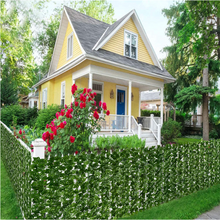 Load image into Gallery viewer, Artificial Ivy Hedge Green Leaf Fence Panels Faux Privacy Fence Screen for Home Outdoor Garden Balcony Decoration crafting material design art DIY
