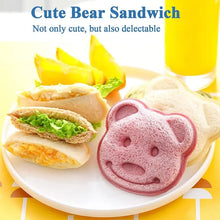 Load image into Gallery viewer, Sandwich Cutter Mini Cartoon Bear Squirrel Sea Dog Bread Knife Sandwhich Cutter Sealer for Kids Bento Lunch Baking Mold mould craft tool supplies DIY
