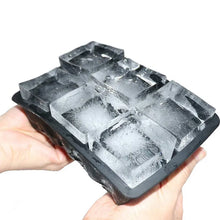 Load image into Gallery viewer, Grid Big Ice Tray Mold Box Large Food Grade Silicone Ice Cube Square Tray Mould Diy Bar Pub Wine Ice Blocks Maker Model 4/6/8/15 bartender
