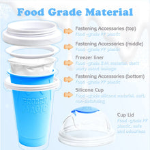 Load image into Gallery viewer, Frozen Slushy Cup Smoothie with Lids and Straws Slushie Maker Icy Fasting Cooling Make Milkshake Smoothie Freeze Beer ice maker craft supply tool
