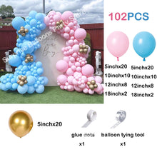 Load image into Gallery viewer, Balloons Arch Kit Baby Shower Balloon Garland Decor Gender Reveal Kid Birthday Party Decoration
