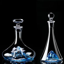 Load image into Gallery viewer, 1300ml Hand Blown Iceberg Decanter Creative Luxury Lead Free Crystal Glasses Red Wine Whiskey Brandy Vodka Bottle party supplies DIY craft tool
