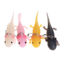 Load image into Gallery viewer, Axolotl Keychain Fish Giant Salamander Stress Keychain Toy Squeeze Antistress kawaii Toys Girls Gag Gifts handmade rare exotic
