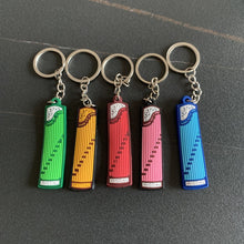 Load image into Gallery viewer, Musical Instrument Guitar Pvc Soft Keychain Piano Clarinet Saxophone Zhongruan Ukulele Electric guitar Violin Color Guzheng Lute African drum
