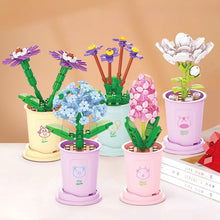 Load image into Gallery viewer, Bouquets Building Blocks Flower Arrangement Small Particles Immortal Flower Birthday Assembly material creative rose crafting tools
