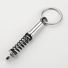 Load image into Gallery viewer, Coilover Spring Suspension Gearbox Gear Head Keychain Manual Transmission Key Ring Car Metal JDM drift 2jz modified stanced rotary
