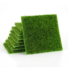 Load image into Gallery viewer, Artificial Grass Mat Carpet Simulation Lawn Turf Miniature Landscape Scene DIY Home Decoration Garden Green Fake Plants astroturf moss crafting material
