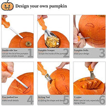 Load image into Gallery viewer, Halloween Pumpkin Carving Kit Tools Knife For Kids Adults Professional haloween spooky jackolantern jack-o-lantern
