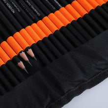 Load image into Gallery viewer, 47 Piece Sketch Pencils Set Sketching Kit Roll Up Canvas Wrap Bag Drawing Art Supplies Charcoals Kneaded Eraser Pencil Case
