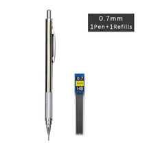Load image into Gallery viewer, Mechanical Pencil Office School Writing Art Tools Metal Automatic Stationery crafting artist supplies 005mm 007mm 009mm 1.3mm 2mm 0.5mm .07mm .09mm
