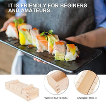 Load image into Gallery viewer, Sushi Mold Rice Maker Press Box Maker Oshizushi Kit Rectangular DIY Rice Roller Molds Kitchen Making Tools crafting supply japanese nigiri sake ahi bluefin
