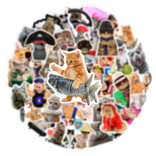 Load image into Gallery viewer, 10/30/66pcs Cute Funny MEME Cat Stickers Kawaii Cartoon Animals Decals Laptop Suitcase Notebook Waterproof scrapbook art craft artist supplies
