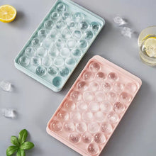 Load image into Gallery viewer, 33 Ice Ball Mold Frozen Cocktail Mini Round Ice Cube Lid Ice Tray Box Kitchen Tools bar whiskey cognac bourbon crafting art supplies bakery
