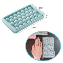 Load image into Gallery viewer, Mini Ball Maker Mold Ice Ball Mould Hockey Round Frozen Cube Lid Tray Box Whiskey Cocktail Kitchen barista bar crafting tool supply art cognac
