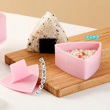 Load image into Gallery viewer, Onigiri Rice Ball Food Press DIY Sushi Mold Triangular Maker Kit Japanese Kitchen Bento Accessories mould konbu matcha crafting supplies tool
