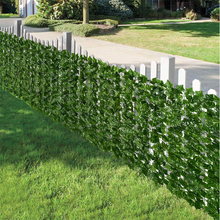 Load image into Gallery viewer, Artificial Ivy Hedge Green Leaf Fence Panels Faux Privacy Fence Screen for Home Outdoor Garden Balcony Decoration crafting material design art DIY
