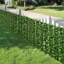Load image into Gallery viewer, Artificial Ivy Hedge Green Leaf Fence Panels Faux Privacy Fence Screen for Home Outdoor Garden Balcony Decoration crafting material design art
