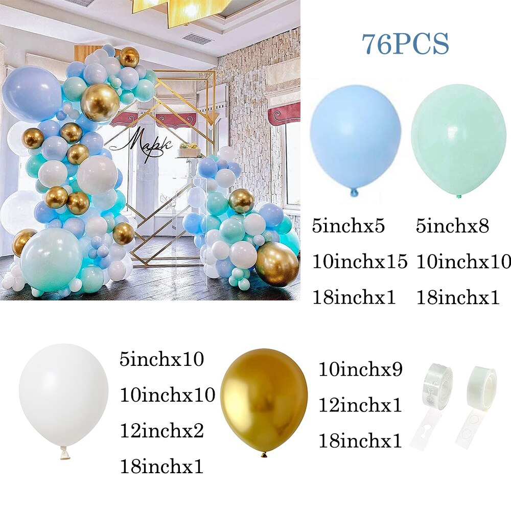 Gender Reveal Balloon Garland Arch Kit Boy or Girl Baby Shower Balloon Pink Blue Gold Ballon Birthday Party Wedding Decor