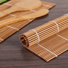 Load image into Gallery viewer, 13 Piece Set DIY Bamboo Sushi Roll Maker Set Rice Making Kits Cooking Tools Chopsticks Spoon Blade Curtain nigiri maki seaweed toro tuna salmon japanese
