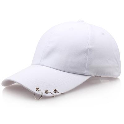 COKK Hip Hop Women's Baseball Cap With Ring Circle Snapback Hats For Men Women Unisex Dad Hat Adjustable Kpop Korean Style Gorra