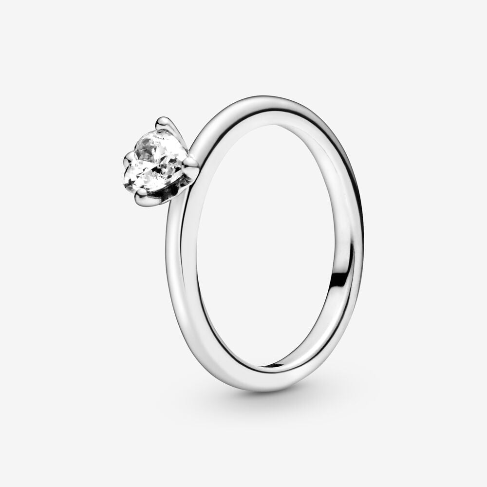 100% 925 Sterling Silver Princess Tiara Crown Sparkling Love Heart CZ cubic zirconia Rings Women Engagement Jewelry Anniversary promise custom handmade design