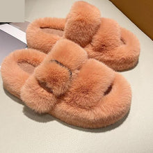 Load image into Gallery viewer, 2022 Winter Fashion Soft Warm Comfort Flat Fur Slipper Brand Designer Slip On Loafers Mules Flip Flops Casual Ytmtloy Indoor
