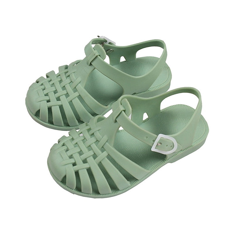 Baby Gladiator Sandals Breathable Hollow Out Shoes Pvc Summer Kids Shoes New Fashion Beach Children Sandals Boys Girls