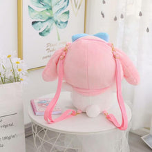 Load image into Gallery viewer, Kawaii Plush Backpack Kuromi My Melody Cinnamoroll Plush Bag Big Anime Stuffed Toys Cute Backpack for Girl Doll for Gift

