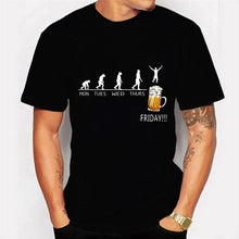 Load image into Gallery viewer, Friday Beer Print Men&#39;s Brand T-shirts Funny Graphic Tshirts T-Shirt Shirt alcoholic dad father daddy grandpa custom handmade print
