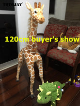 Load image into Gallery viewer, 50-120cm Giant Real Life Giraffe Plush Toys High Quality Stuffed Animals Dolls Soft Kids Children Baby Birthday Gift Room Decor
