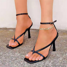 Load image into Gallery viewer, Ankle Strap Women Sandals Summer Fashion Brand Thin High Heels Gladiator Sandal Shoes Narrow Band Party Dress Pump  Peep Toe
