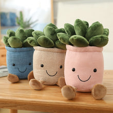Load image into Gallery viewer, Lifelike Tulip Succulent Plants Plush Stuffed Decor Toys Soft Bookshelf Decor Doll Creative Potted Flowers Pillow for Girls Gift
