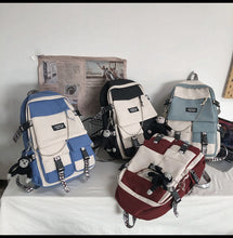 Load image into Gallery viewer, Backpack Male Harajuku Ulzzang High School student Backpack Female 2021 large capacity junior high school backpack
