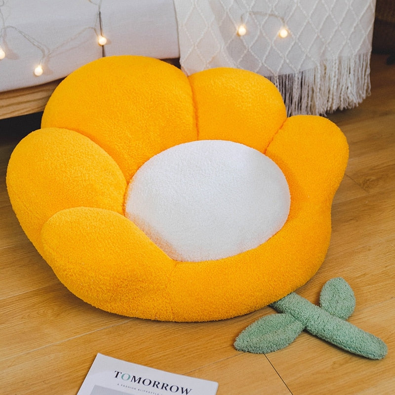 Flower Shaped Cushion Ins Cute Pillow Bedroom Tatami Bay Window Floor Cushions Plush Fluffy Soft Throw Pillows Lovely Home Decor