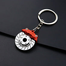 Load image into Gallery viewer, Brake Caliper Rotor Speed Gearbox Gear Head Keychain Manual Transmission Metal Key Ring Car Refitting Metal JDM drift 2jz modified stanced rotary
