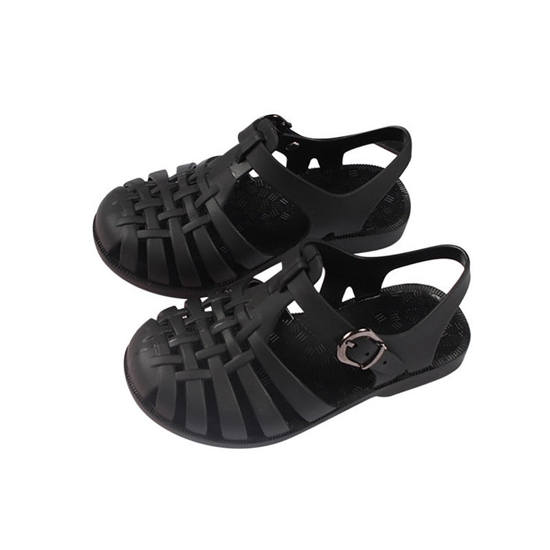 Baby Gladiator Sandals Breathable Hollow Out Shoes Pvc Summer Kids Shoes New Fashion Beach Children Sandals Boys Girls