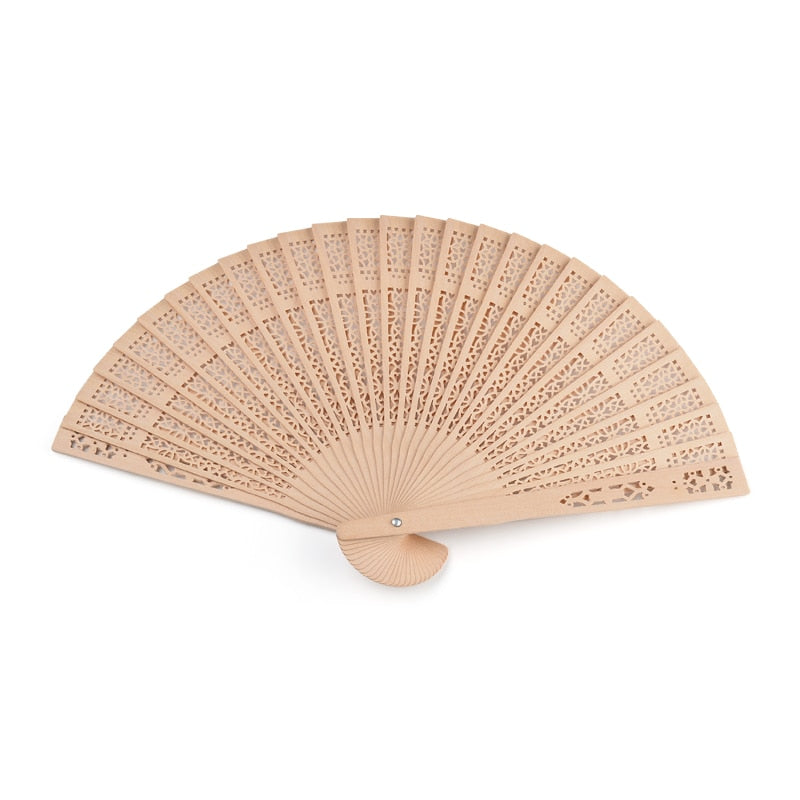 50Pcs Personalized Engraved Wood Folding Hand Fan Wedding Personality Fans Birthday Customized Baby Party  Decor Gifts For Guest