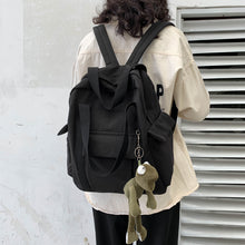 Load image into Gallery viewer, New Solid Color Women&#39;s Waterproof Nylon Backpack Simple School Bag For Teenage Girl Shoulder Travel Bag School Backpack
