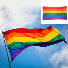 Load image into Gallery viewer, Rainbow Flag homosexual LGBT Gay Pride Rainbow Flag custom handmade print 90 x 60cm
