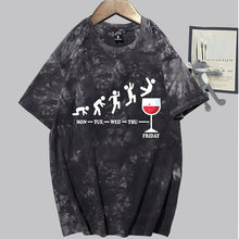 Load image into Gallery viewer, Friday wine Print Men&#39;s Brand T-shirts Funny Graphic Tshirts T-Shirt Shirt alcoholic dad father daddy grandpa custom handmade print
