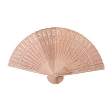 Load image into Gallery viewer, 50pcs Personalized Customized Wooden Fan Wedding Favors Gifts Sandalwood Hand Fan Party Decoration 20Cm Wood Folding Fan CUSTOM
