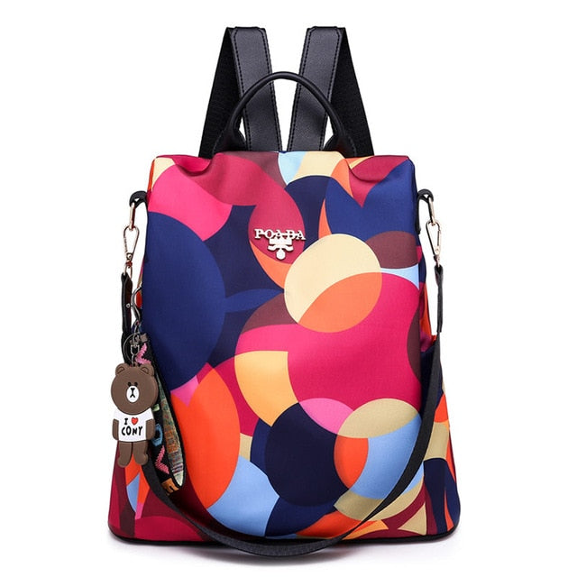 Waterproof Oxford Women Backpack Fashion Anti-theft Women Backpacks Print School Bag High Quality Large Capacity Backpack