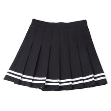 Load image into Gallery viewer, Y2k Summer Korean Fashion Short Women Skirt Casual Slim Elastic High-Waisted Striped Harajuku Pleated Plaid A-Line Mini Skirts
