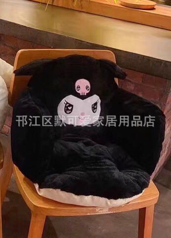 45CM BLACK Kawaii Cartoon Anime Series Waist Cushion Seat Cushion Plush Doll Baby Boy Girls Holiday Gift