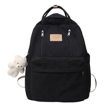 Load image into Gallery viewer, Multifunction Double Zipper Women Backpack Teenager Girls Laptop Backpack Student Shoulder Bag Korean Style Schoolbag
