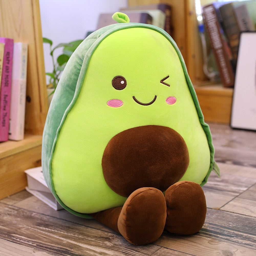 Cute 3D Avocado Stuffed Plush Toy Soft Baby Doll kids Girls Christmas birthday Gifts Baby Room Decor Children Photography Props