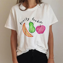 Load image into Gallery viewer, FRUITY FOODIE Lgbt Ladies Gay T-Shirt Lesbian Pride Rainbow Funny T-Shirt 90s Graphic Love Is Love Top Tee Female custom design print
