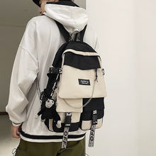 Load image into Gallery viewer, Backpack Male Harajuku Ulzzang High School student Backpack Female 2021 large capacity junior high school backpack
